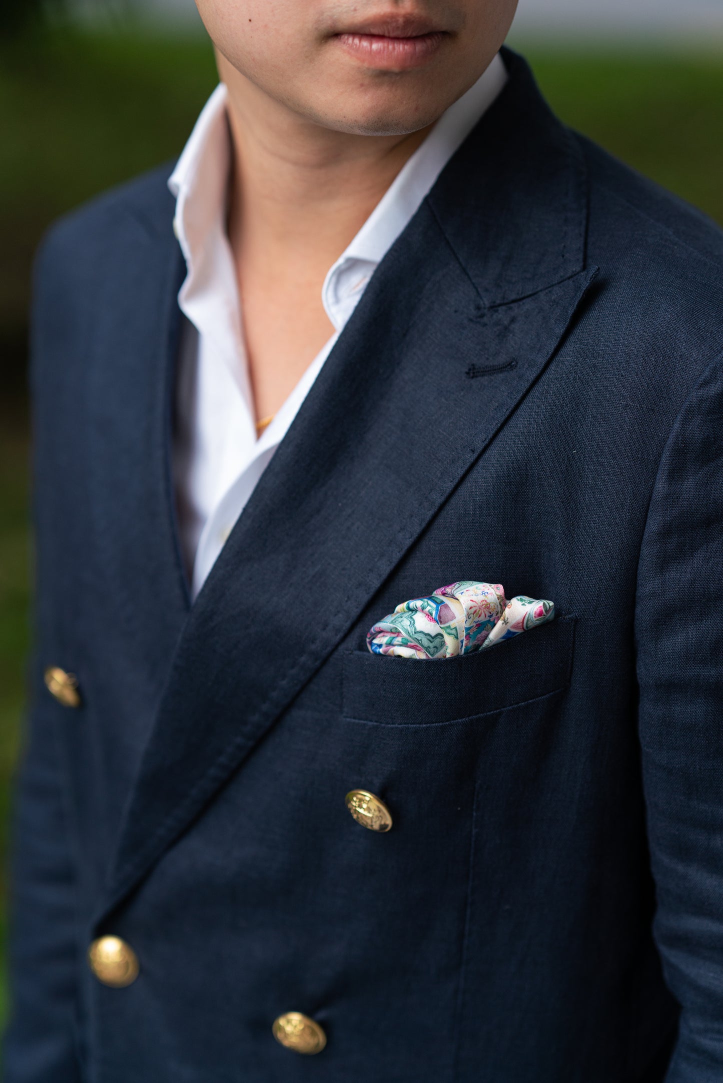 Peranakan Tiles Pocket Square