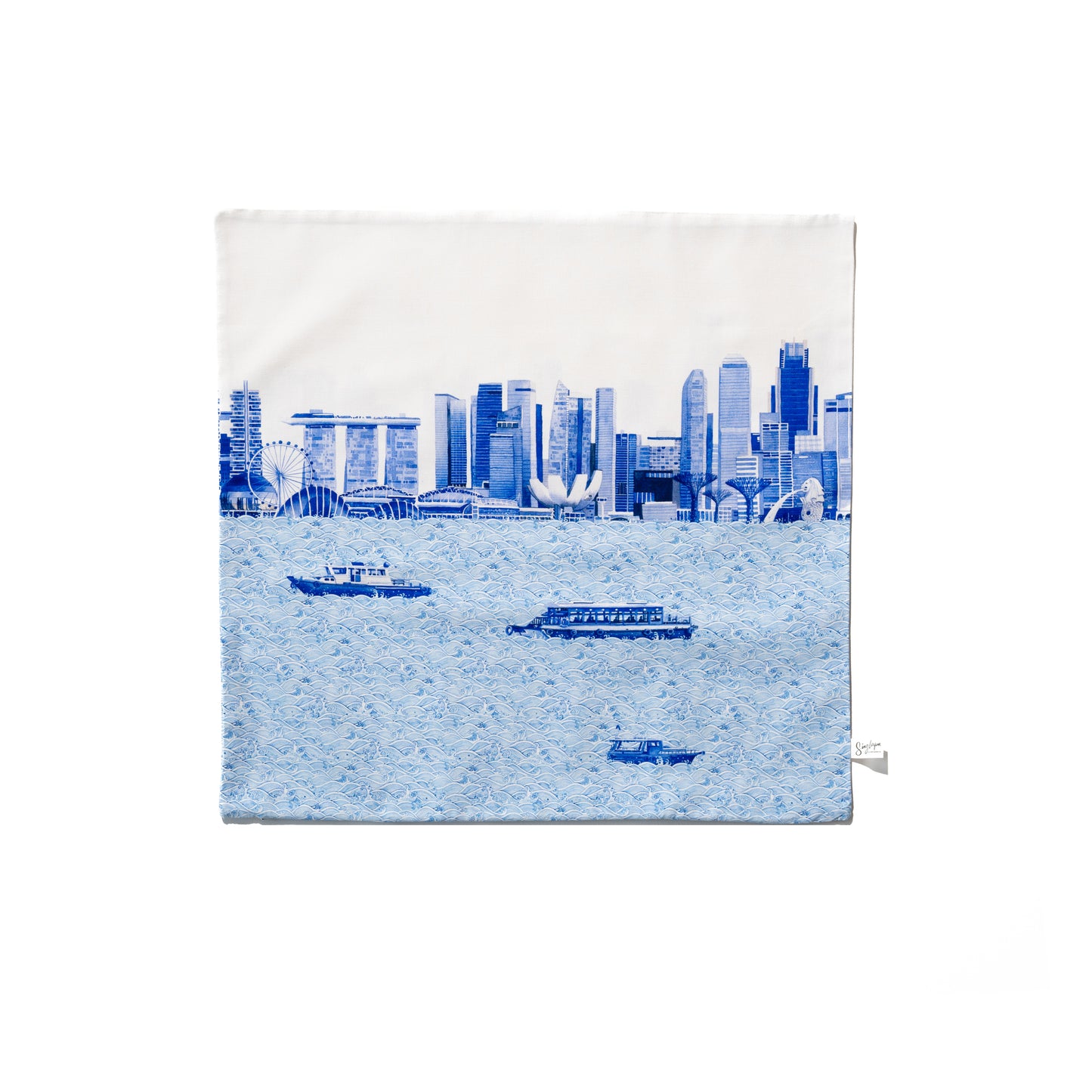 Singapore Skyline Cushion Cover